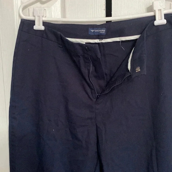 Navy blue dockers stretch cotton pants - Picture 3 of 8